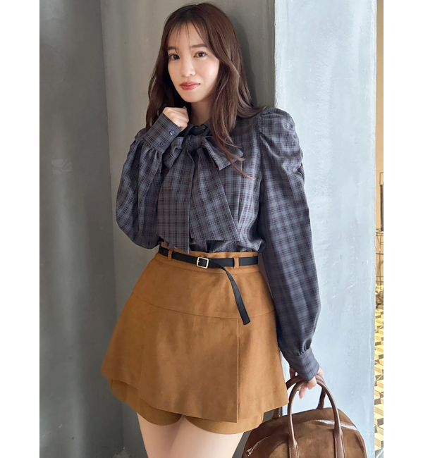 dazzlin「2WAYボウタイペプラムブラウス」|シャツ・ブラウス|