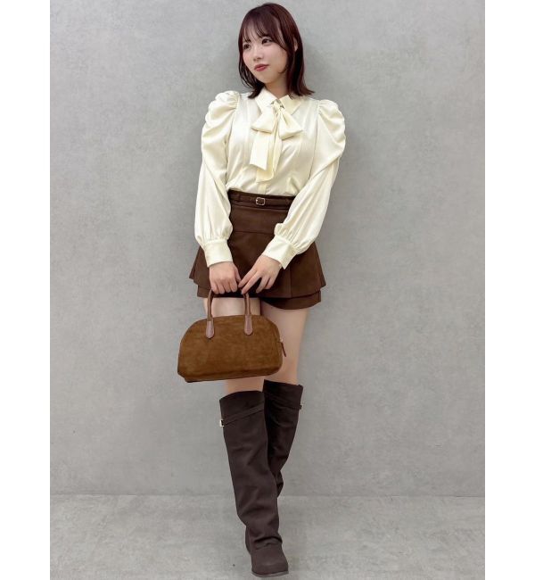 dazzlin「2WAYボウタイペプラムブラウス」|シャツ・ブラウス|