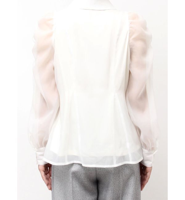 dazzlin「2WAYボウタイペプラムブラウス」|シャツ・ブラウス|