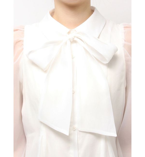 dazzlin「2WAYボウタイペプラムブラウス」|シャツ・ブラウス|