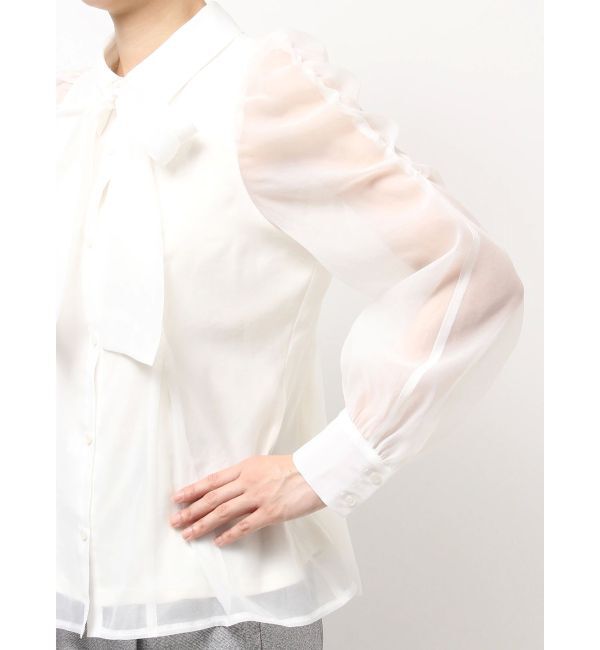 dazzlin「2WAYボウタイペプラムブラウス」|シャツ・ブラウス|