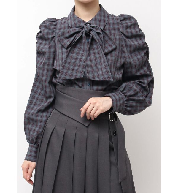 dazzlin「2WAYボウタイペプラムブラウス」|シャツ・ブラウス|