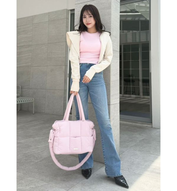 dazzlin「【吉田朱里】マシュマロトートバッグ」|ボストンバッグ|