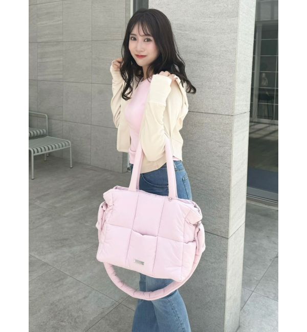 dazzlin「【吉田朱里】マシュマロトートバッグ」|ボストンバッグ|