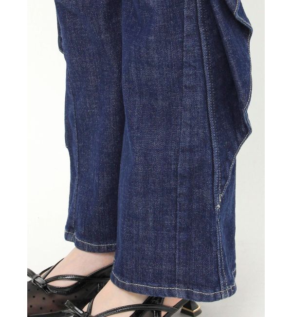 dazzlin「バックリボンフルイドパンツ」|デニム|
