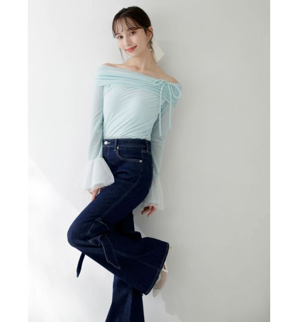 dazzlin「シアーベロアオフショルトップスⅡ」|Tシャツ・カットソー|