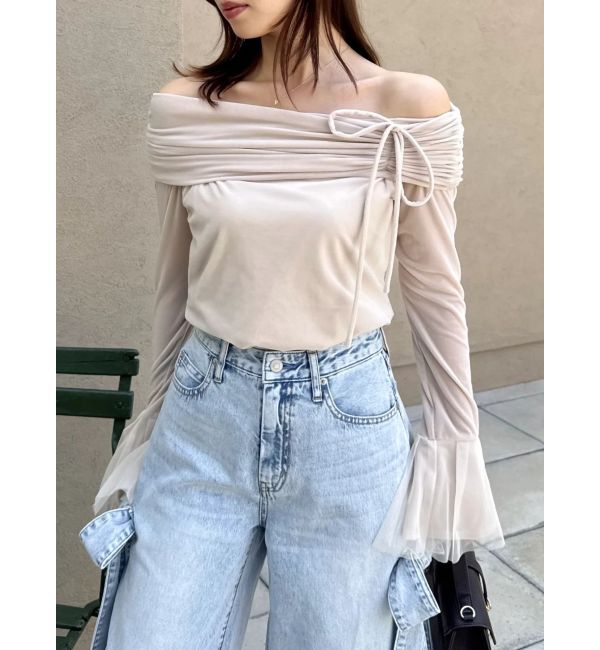 dazzlin「シアーベロアオフショルトップスⅡ」|Tシャツ・カットソー|