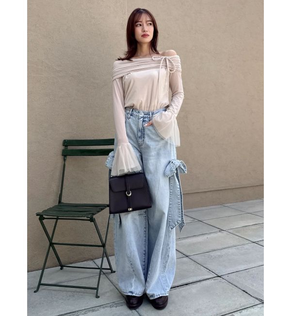 dazzlin「シアーベロアオフショルトップスⅡ」|Tシャツ・カットソー|