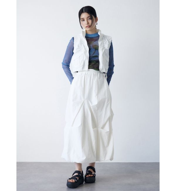 MURUA「シャーリングフードベスト【セットアップ着用可】」|ベスト・ジレ|