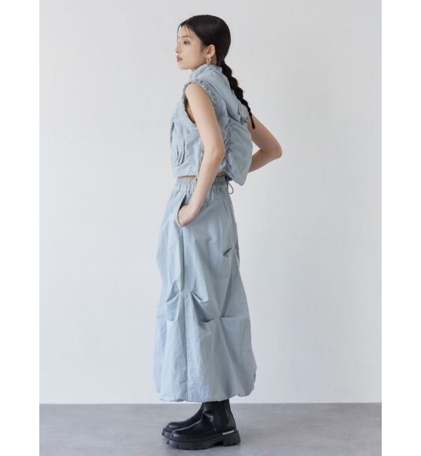 MURUA「シャーリングフードベスト【セットアップ着用可】」|ベスト・ジレ|