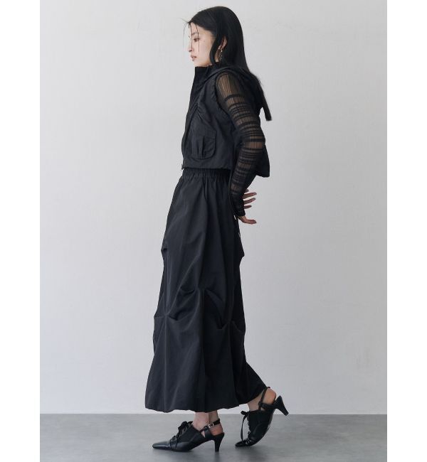 MURUA「シャーリングフードベスト【セットアップ着用可】」|ベスト・ジレ|