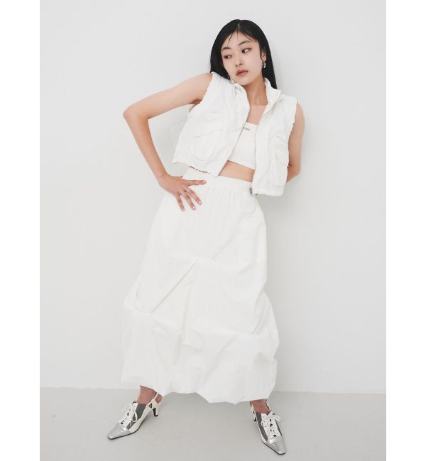 MURUA「シャーリングフードベスト【セットアップ着用可】」|ベスト・ジレ|