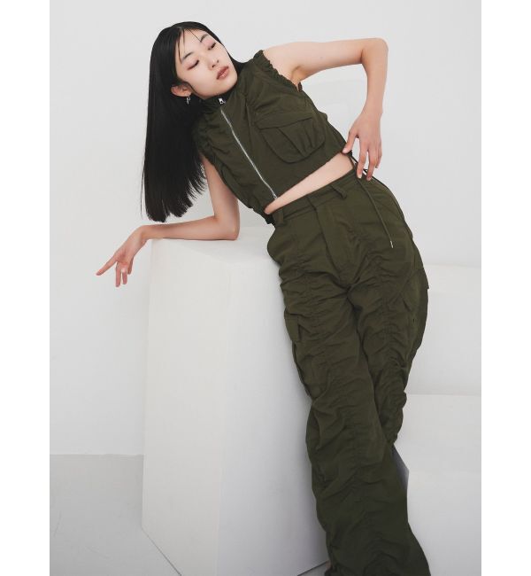 MURUA「シャーリングフードベスト【セットアップ着用可】」|ベスト・ジレ|