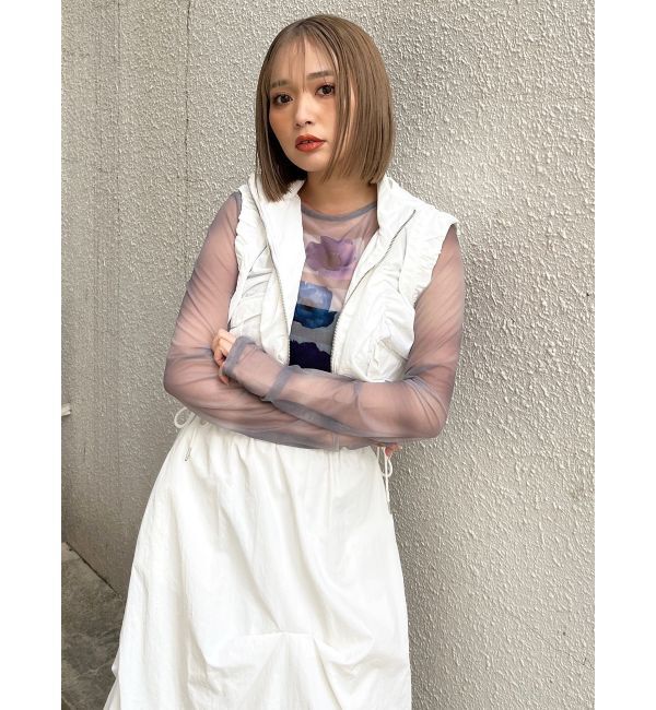 MURUA「シャーリングフードベスト【セットアップ着用可】」|ベスト・ジレ|