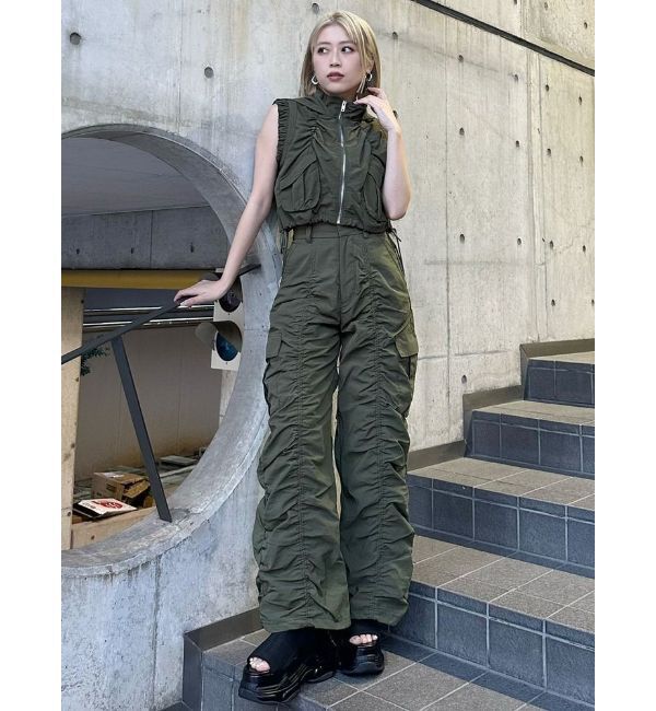 MURUA「シャーリングフードベスト【セットアップ着用可】」|ベスト・ジレ|