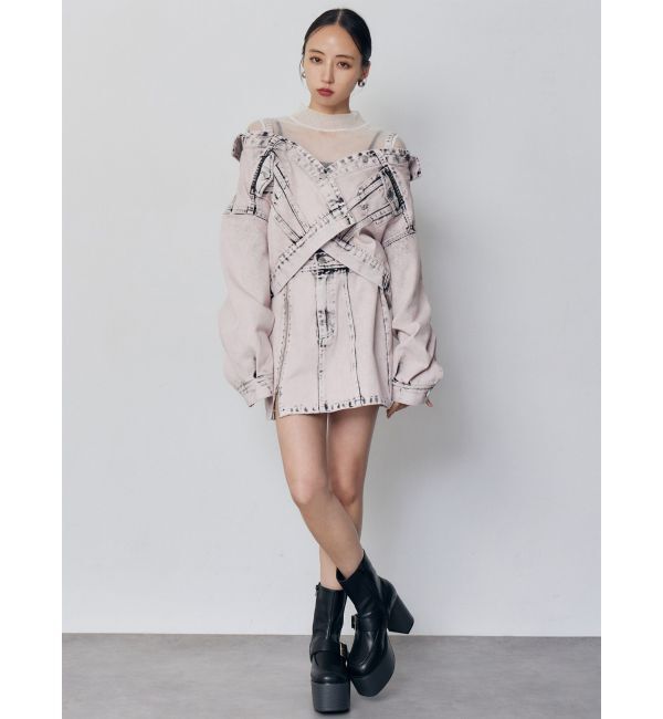 MURUA「サイドオープンデニムスカート【セット販売対象】」|スカート|