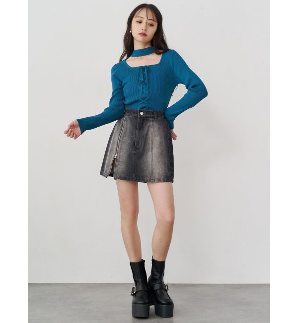 MURUA「サイドオープンデニムスカート【セット販売対象】」|スカート|