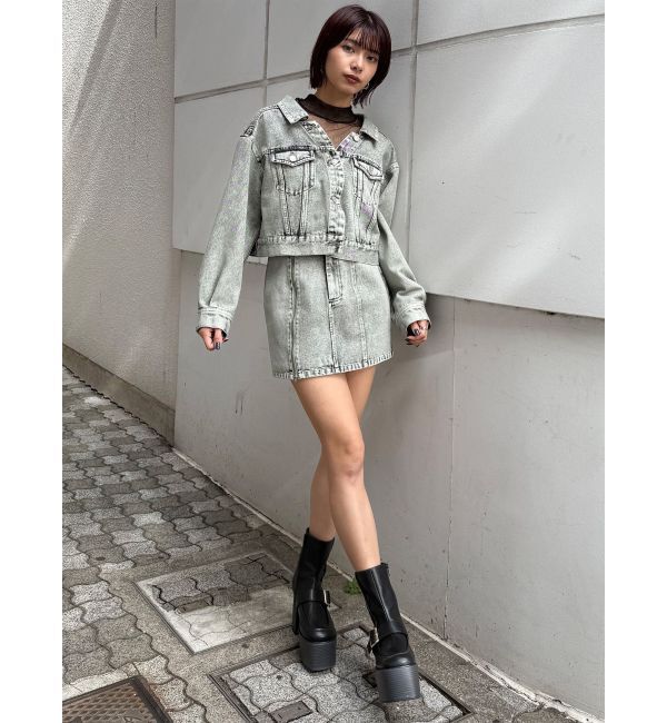 MURUA「サイドオープンデニムスカート【セット販売対象】」|スカート|