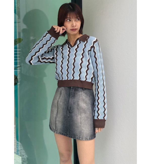 MURUA「サイドオープンデニムスカート【セット販売対象】」|スカート|