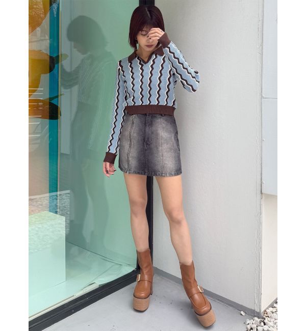 MURUA「サイドオープンデニムスカート【セット販売対象】」|スカート|