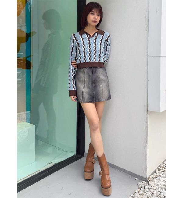 MURUA「サイドオープンデニムスカート【セット販売対象】」|スカート|