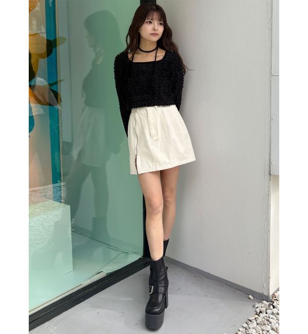 MURUA「サイドオープンデニムスカート【セット販売対象】」|スカート|