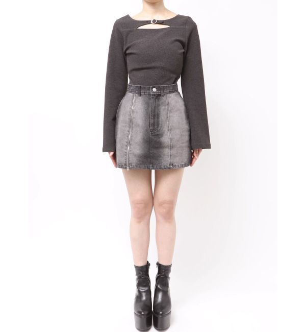 MURUA「サイドオープンデニムスカート【セット販売対象】」|スカート|