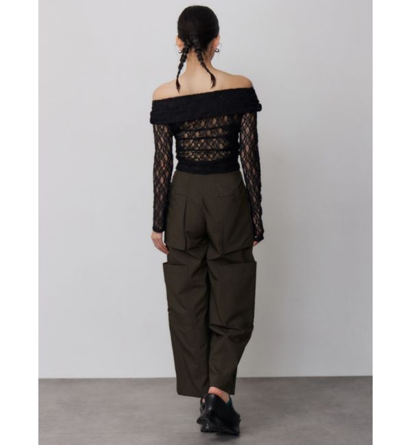 MURUA「レースカシュクールオフショルトップス」|Tシャツ・カットソー|