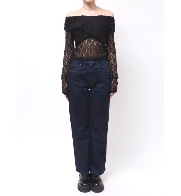 MURUA「レースカシュクールオフショルトップス」|Tシャツ・カットソー|