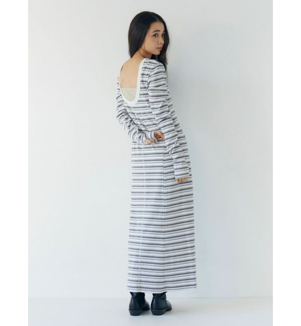 Ungrid「バックオープンテレコカットワンピース」|ワンピース|