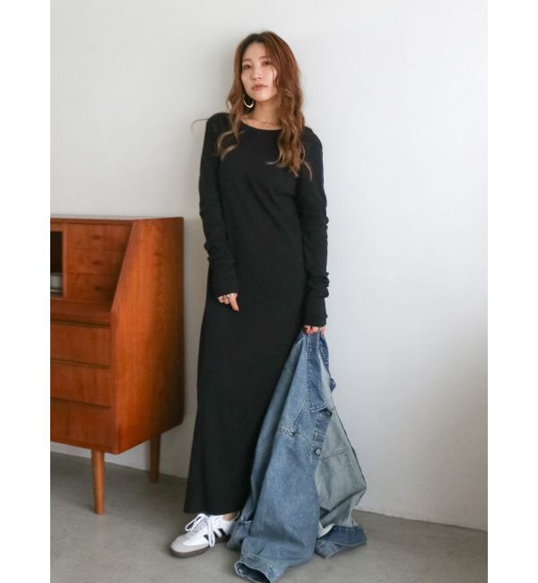 Ungrid「バックオープンテレコカットワンピース」|ワンピース|