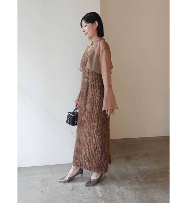 LAGUNAMOON「LADYブラウスレイヤードキャミワンピース」|ワンピース|