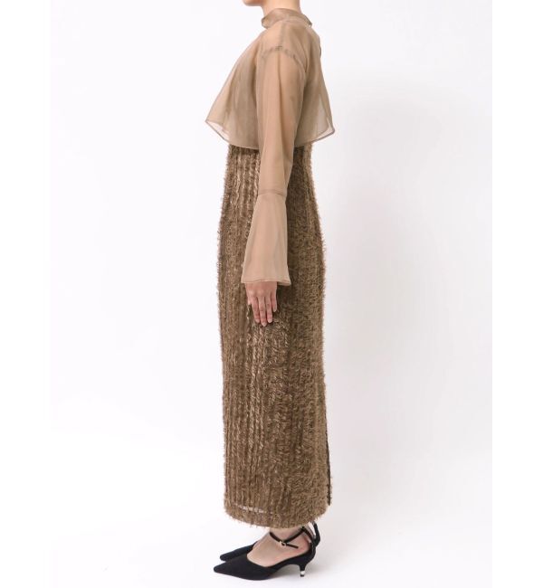 LAGUNAMOON「LADYブラウスレイヤードキャミワンピース」|ワンピース|