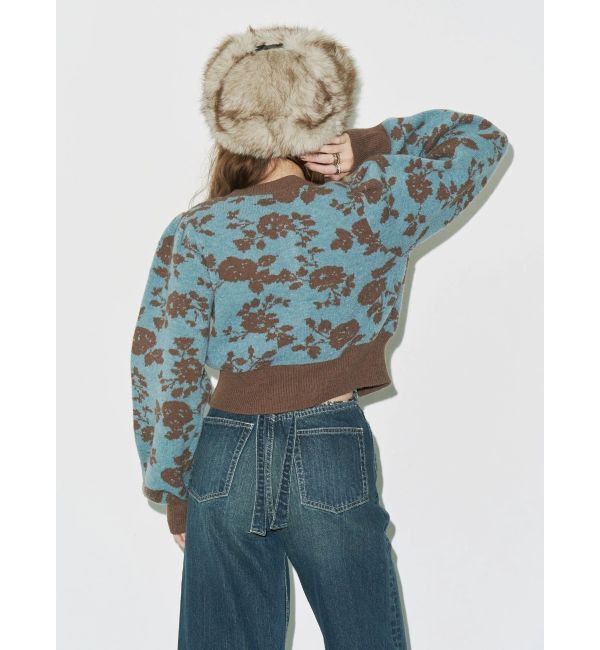 EVRIS「フラワーアンサンブルニットトップス」|ニット・セーター|