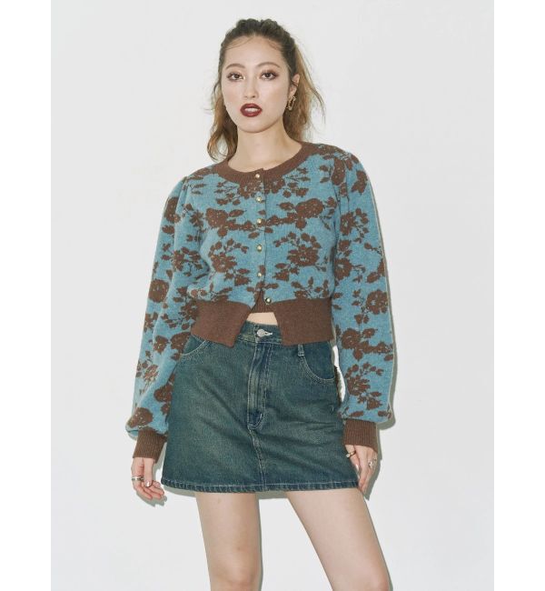 EVRIS「フラワーアンサンブルニットトップス」|ニット・セーター|