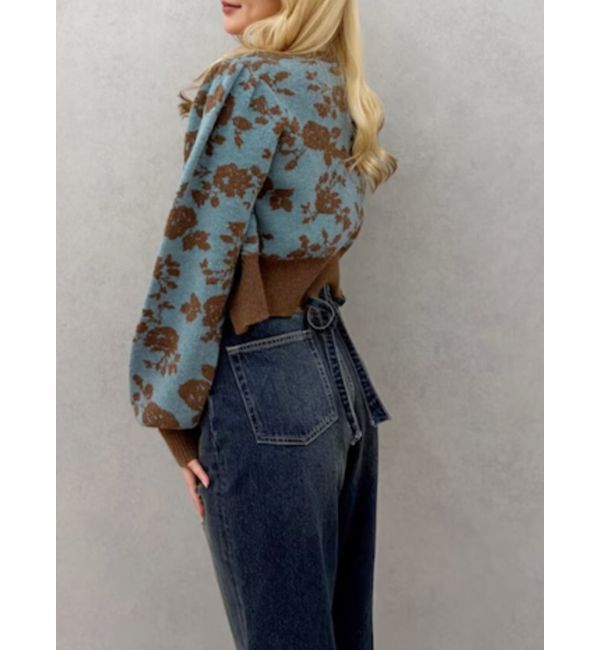 EVRIS「フラワーアンサンブルニットトップス」|ニット・セーター|