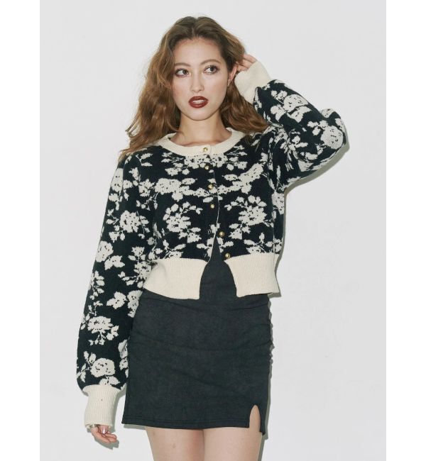 EVRIS「フラワーアンサンブルニットトップス」|ニット・セーター|
