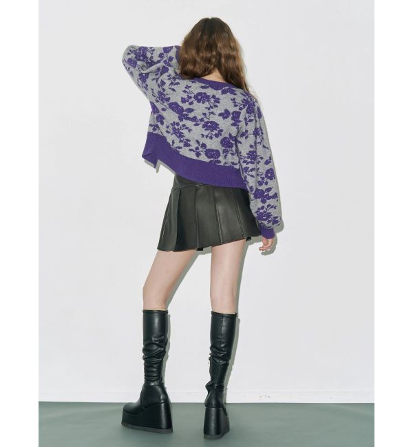 EVRIS「フラワーアンサンブルニットトップス」|ニット・セーター|
