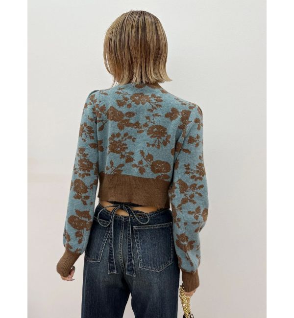 EVRIS「フラワーアンサンブルニットトップス」|ニット・セーター|