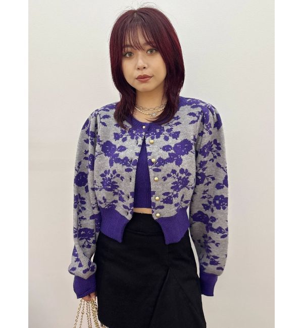 EVRIS「フラワーアンサンブルニットトップス」|ニット・セーター|
