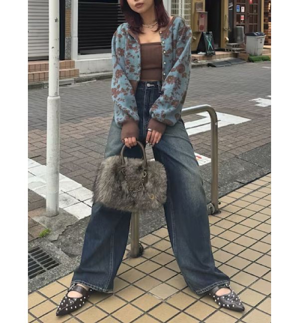 EVRIS「フラワーアンサンブルニットトップス」|ニット・セーター|