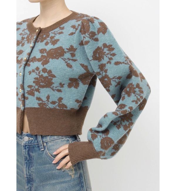 EVRIS「フラワーアンサンブルニットトップス」|ニット・セーター|