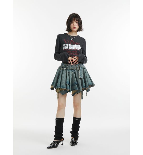 jouetie「グランジワッフルロンT」|Tシャツ・カットソー|