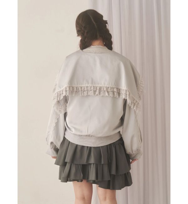 merry jenny「ribbonセーラーサテンブルゾン」|ブルゾン・スタジャン|