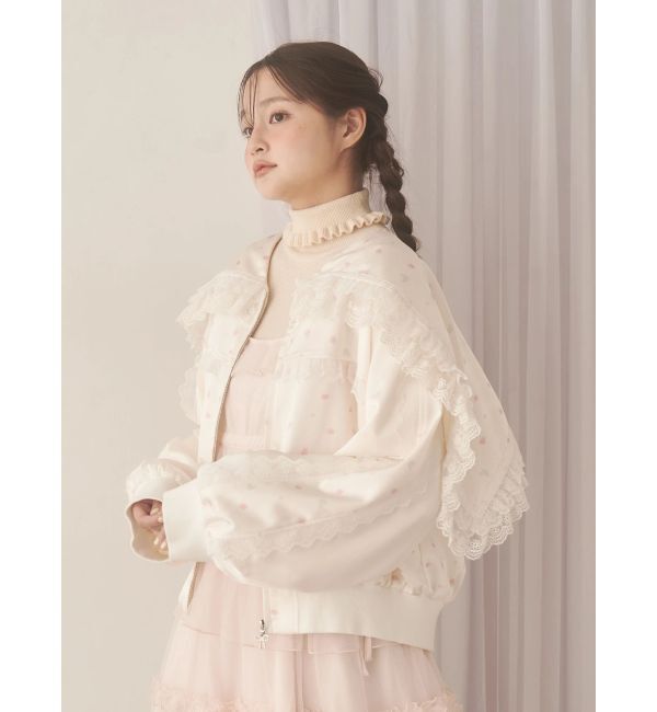 merry jenny「ribbonセーラーサテンブルゾン」|ブルゾン・スタジャン|