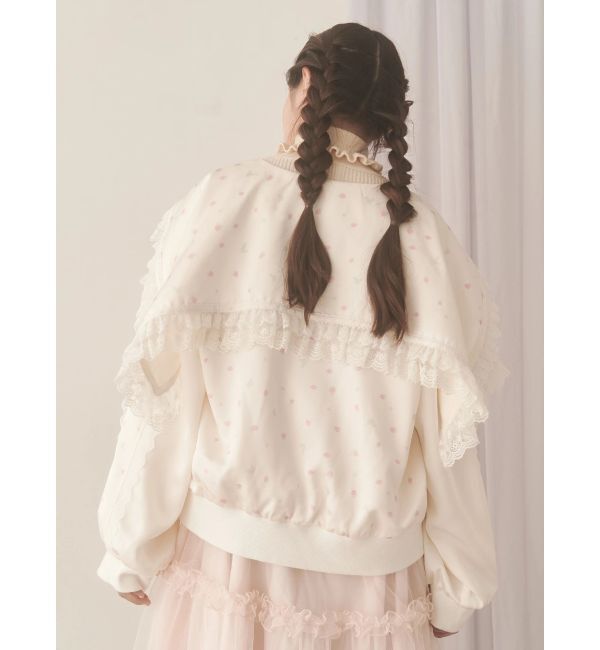 merry jenny「ribbonセーラーサテンブルゾン」|ブルゾン・スタジャン|