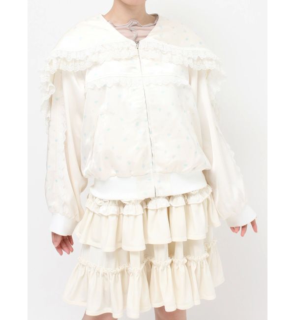 merry jenny「ribbonセーラーサテンブルゾン」|ブルゾン・スタジャン|