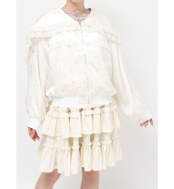 merry jenny「ribbonセーラーサテンブルゾン」|ブルゾン・スタジャン|