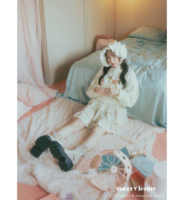 merry jenny「お花のニットヘッドドレス」|その他|