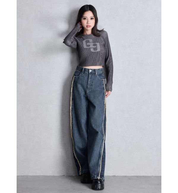 GYDA「GG two color scheme ニットトップス」|ニット・セーター|